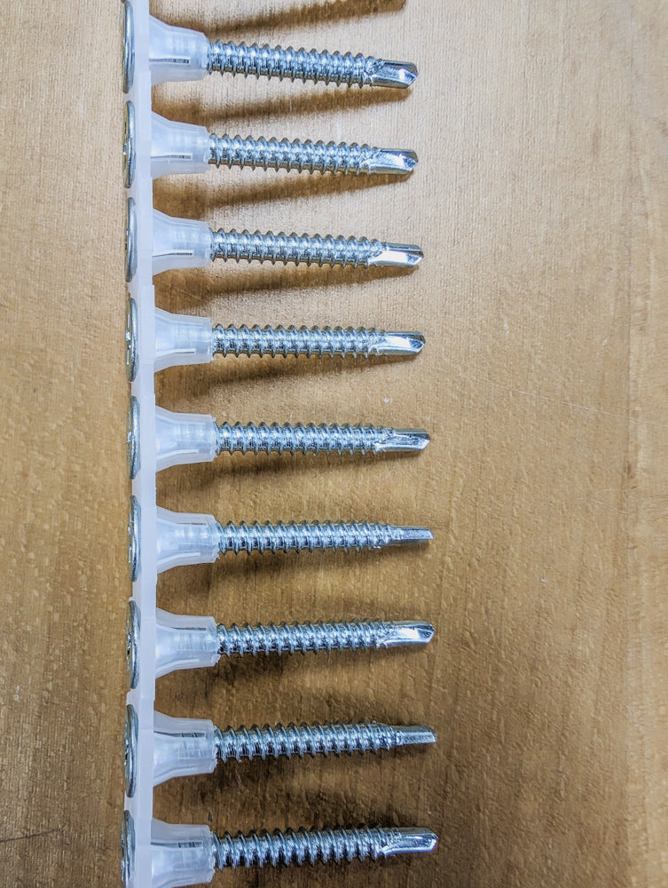 #6-20 x 1 1/4 Proferred Phillips Bugle Head Collated Self Drilling Screws #2 Point Zinc Plated - Carton (10000)