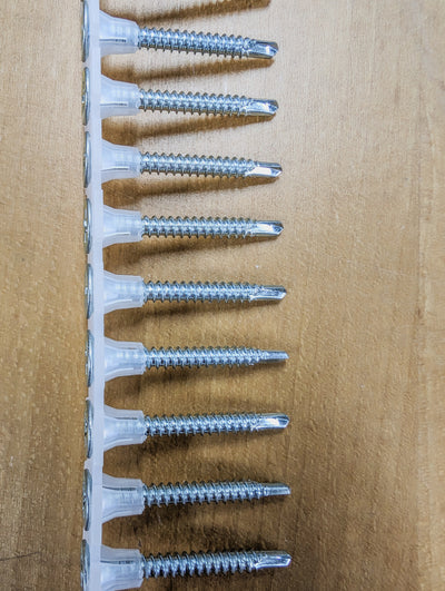 #6-20 x 1 1/4 Proferred Phillips Bugle Head Collated Self Drilling Screws #2 Point Zinc Plated - Carton (10000)