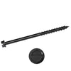 1/4 x 1 3/4 Simpson Hex Head Titen Turbo™ Concrete and Masonry Screw Anchor Zinc Plated w/ Ceramic Coat Black (5/16 in. Hex) - Box (100)