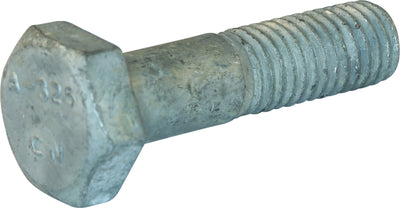 7/8-9 x 2 1/2 A325 Type 1 Heavy Hex Bolt Hot Dipped Galvanized (100) - FMW Fasteners