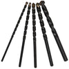 3/16" - 1/2" x 6" 5 Piece Carbide Tipped Masonry Drill Bit Set Drill America DAMSET