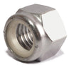 M2.5-.45 DIN 985 Nylon Insert Locknuts A2 Stainless Steel - Metric