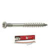 10 x 3 - PAMFast Nibbed Flat Trim Head 304 Stainless Steel Ipe/Hardwood Autofeed Deck Screws - Carton (1000)
