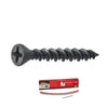 7 x 1 1/4 - PAMFast Subloor Wood Underlayment Screw Small Flat Head Hi-Lo Thread Black Phosphate