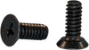 6-32 x 1/4 Phillips Flat 82 Undercut Machine Screw Black Zinc Plated (10,000) - FMW Fasteners