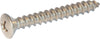 12 x 1 1/4 Phillips Oval Sheet Metal Screw 18-8 (A2) Stainless Steel - FMW Fasteners