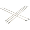 8 in.  Len x 100 lbs rated (0.18 w) - Proferred Bead Self-Locking 304 Stainless Cable Ties - Pkg (50)