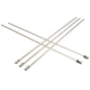 8 in. Len x 100 lbs rated (0.18 w) - Proferred Bead Self-Locking 304 Stainless Cable Ties - Pkg (50)