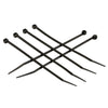 8 in. Len x 50 lbs rated (0.18 w) - Proferred Nylon 66 UV Rated 1000 Hrs Black Cable Ties - Pkg (500)