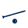 1/4 x 4 Simpson Flat Head Titen Turbo™ Concrete and Masonry Screw Anchor Zinc Plated w/ Ceramic Coat Blue (T30 6-Lobe) - Box (100)