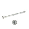 1/4 x 1 1/4 Simpson Flat Head Titen Turbo™ Concrete and Masonry Screw Anchor Zinc Plated w/ Ceramic Coat White (T30 6-Lobe) - Box (100)