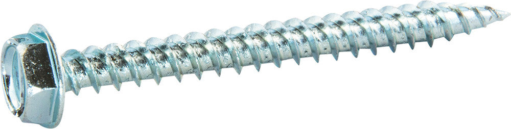 10 x 1/2 Slotted Hex Washer Self Piercing Screw Zinc Plated (5/16 drive) - FMW Fasteners