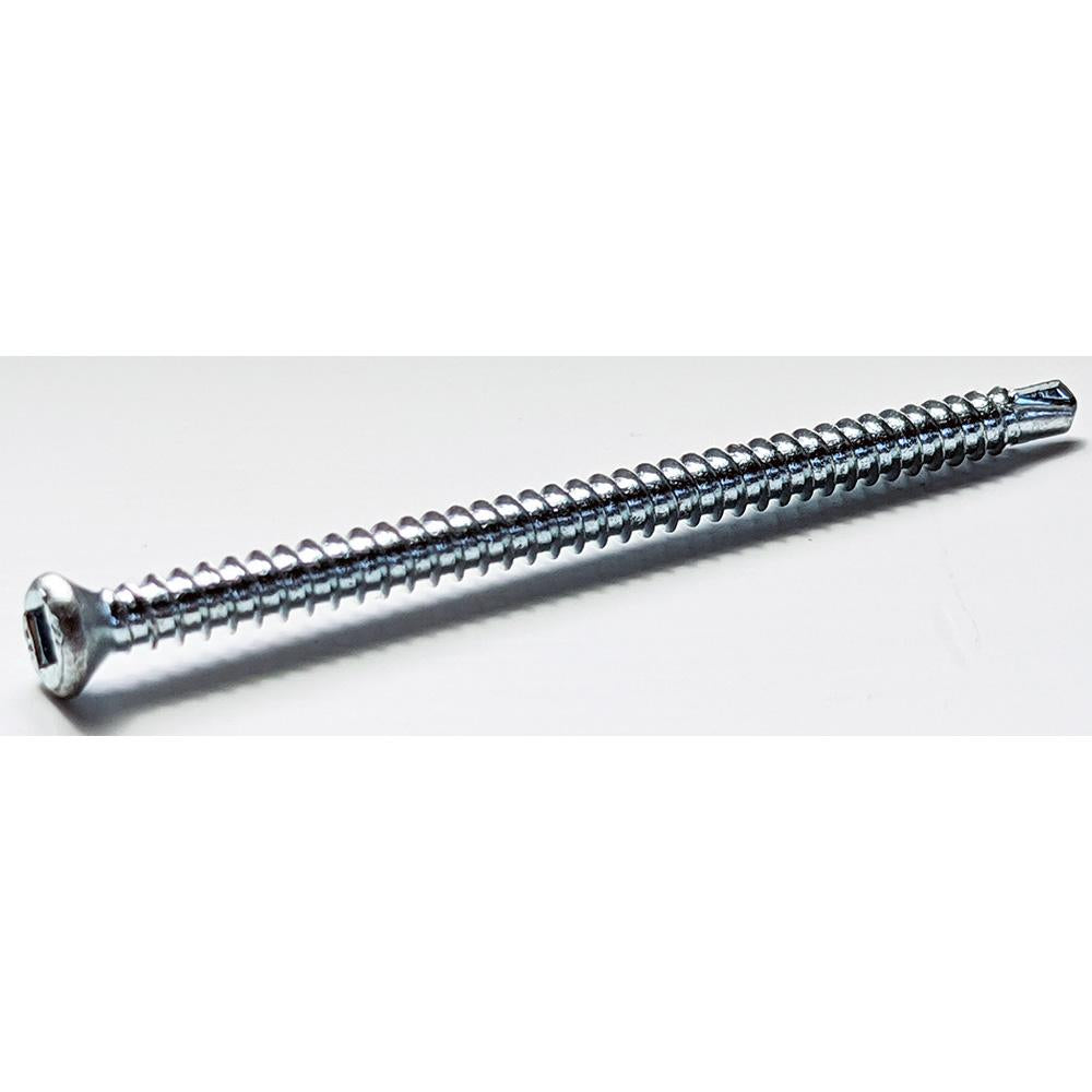 6-20 x 2-1/4 Full Thread Strong Point® Square Drive Trim Head Self Drilling Screw Zinc Plated - Carton (3000)