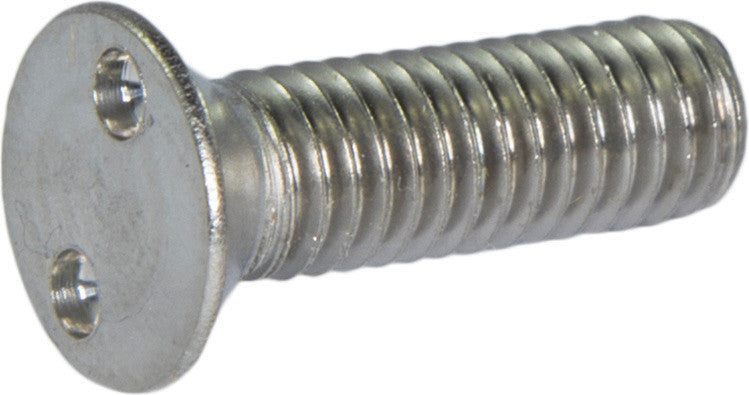 1/4-20 x 1-1/4 Tamper-Proof Security Cap Screw - Flat Socket Head - 18-8 Stainless Steel - 50 Pk