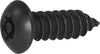 8 x 1 1/2 Tamper Resistant Torx Drive Button Head Sheet Metal Screw Steel Black (T-15) - FMW Fasteners