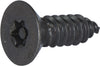 10 x 3/4 Tamper Resistant Torx Flat Head Sheet Metal Screw Steel Black (T-25) - FMW Fasteners