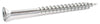 9 x 2 1/2 Square Flat Particle Board Screw w/ Nibs T17 Zinc Plated - Carton (2,500) - FMW Fasteners