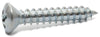6 x 1 1/4 Phillips Oval Sheet metal Screw Zinc Plated - FMW Fasteners