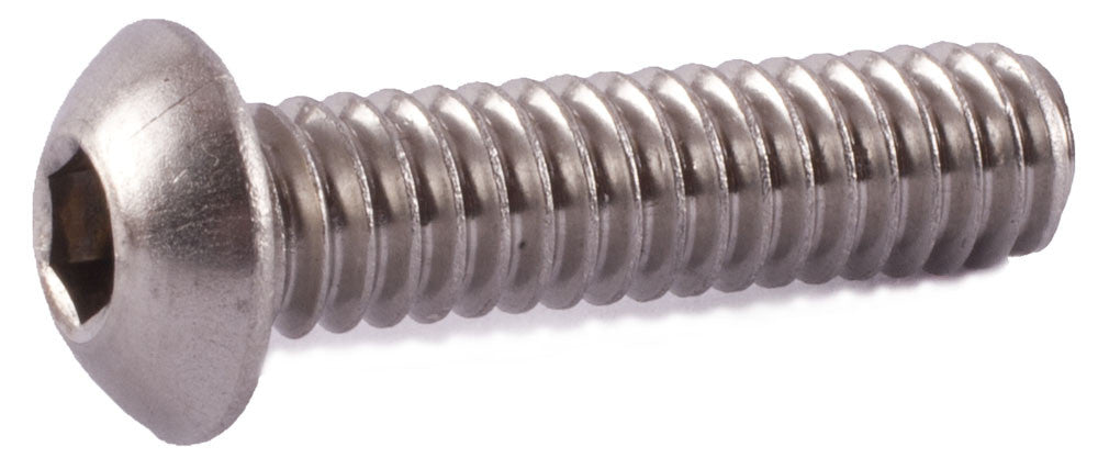 4-40 X 1/4" Socket Button Head Screws - Stainless Steel A2 304 18-8, Allen Key Drive