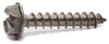 8 x 3/4 Slotted Hex Washer Head Sheet Metal Screw 18-8 SS - FMW Fasteners