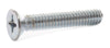 10-32 x 1/4 Phillips Flat Machine Screw Zinc - FMW Fasteners