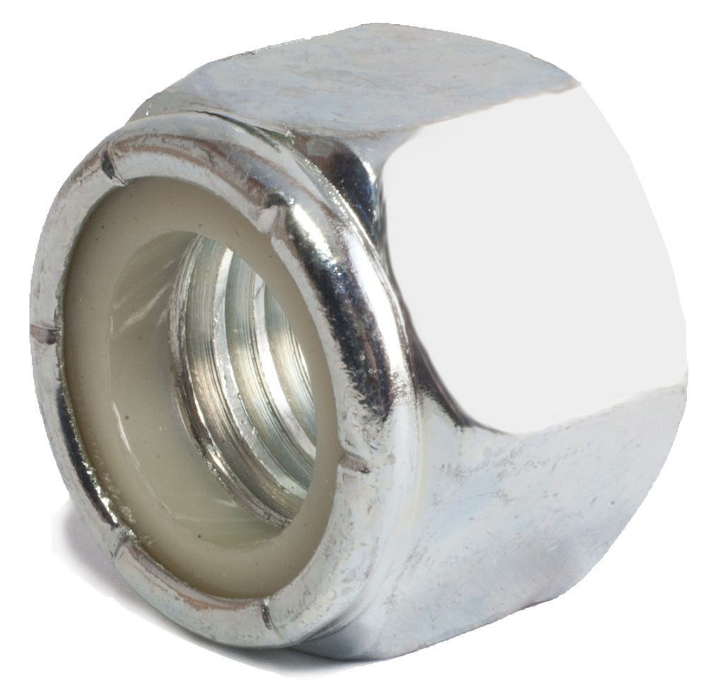 1/4-28 Nylon Insert Locknut Zinc Plated – FMW Fasteners