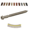 0.230 x 2 3/4 Deck-Drive® DCU COMPOSITE Screw (Collated) Type 316 Stainless Steel Gray 05 - Box (1000)