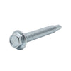 1/4-20 X 3 ,Fully Threaded Indent Hwh Unslot,#5 Point Self Drilling Screw Zinc Cr+3 - Carton (1000)