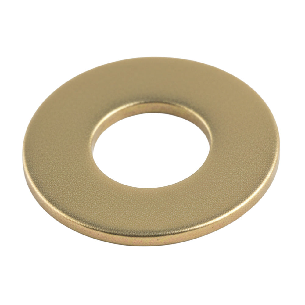 9/16 SAE Flat Washer Med Carbon Through Hardened Yellow Zinc Domestic USA - Package (100)