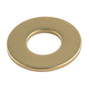 1/4 SAE Flat Washer Med Carbon Through Hardened Yellow Zinc Domestic USA - Package (100)
