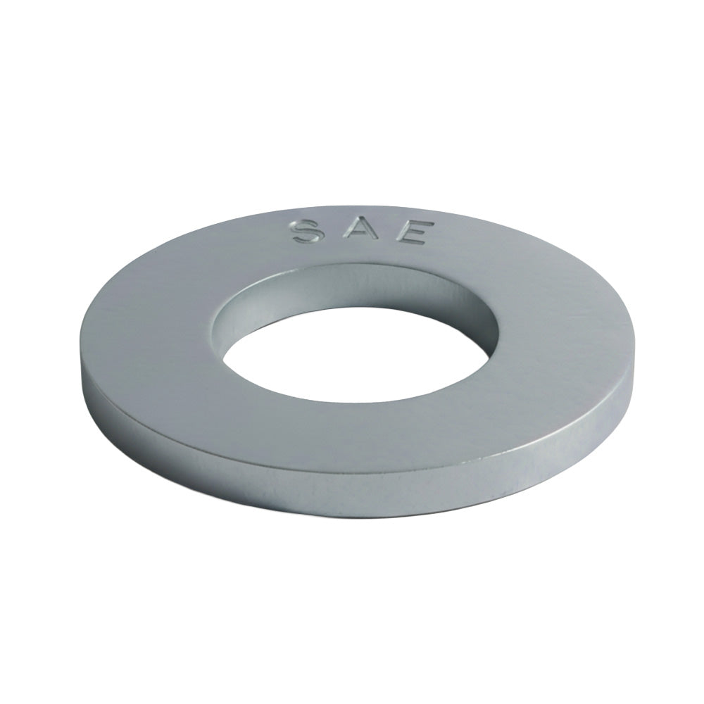 1/2 SAE Flat Washer Med Carbon Through Hardened Zinc CR+3 Domestic USA -  Carton (2000)