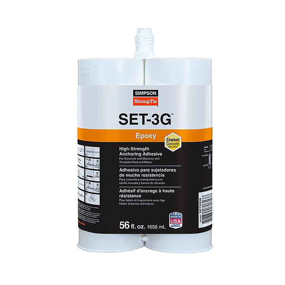 Simpson SET-3G™ High-Strength Epoxy Adhesive Nozzle Not Included - 56 oz. **Ground Shipping Only**