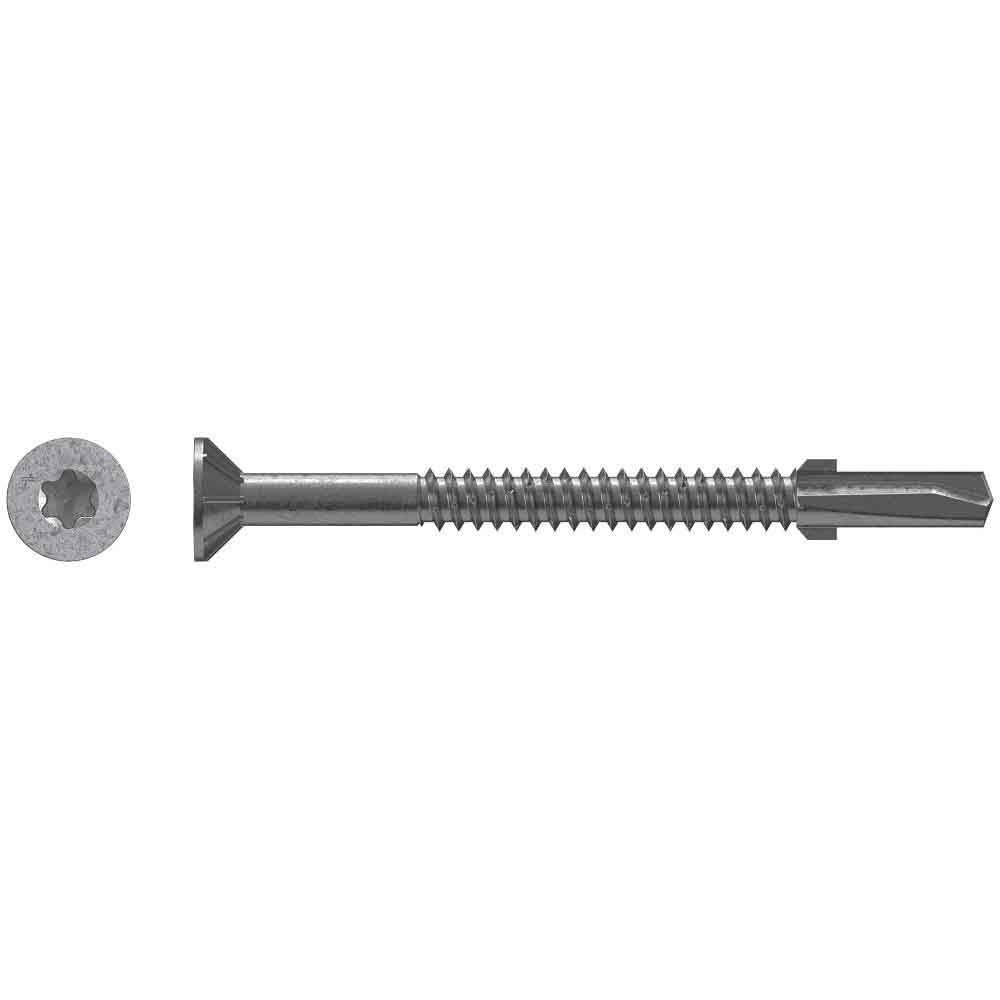 #14 x 3 Strong-Drive® TF WOOD-TO-STEEL Screw (Collated) Drive T30 6-Lobe Mechanically Galvanized - Pack (750)