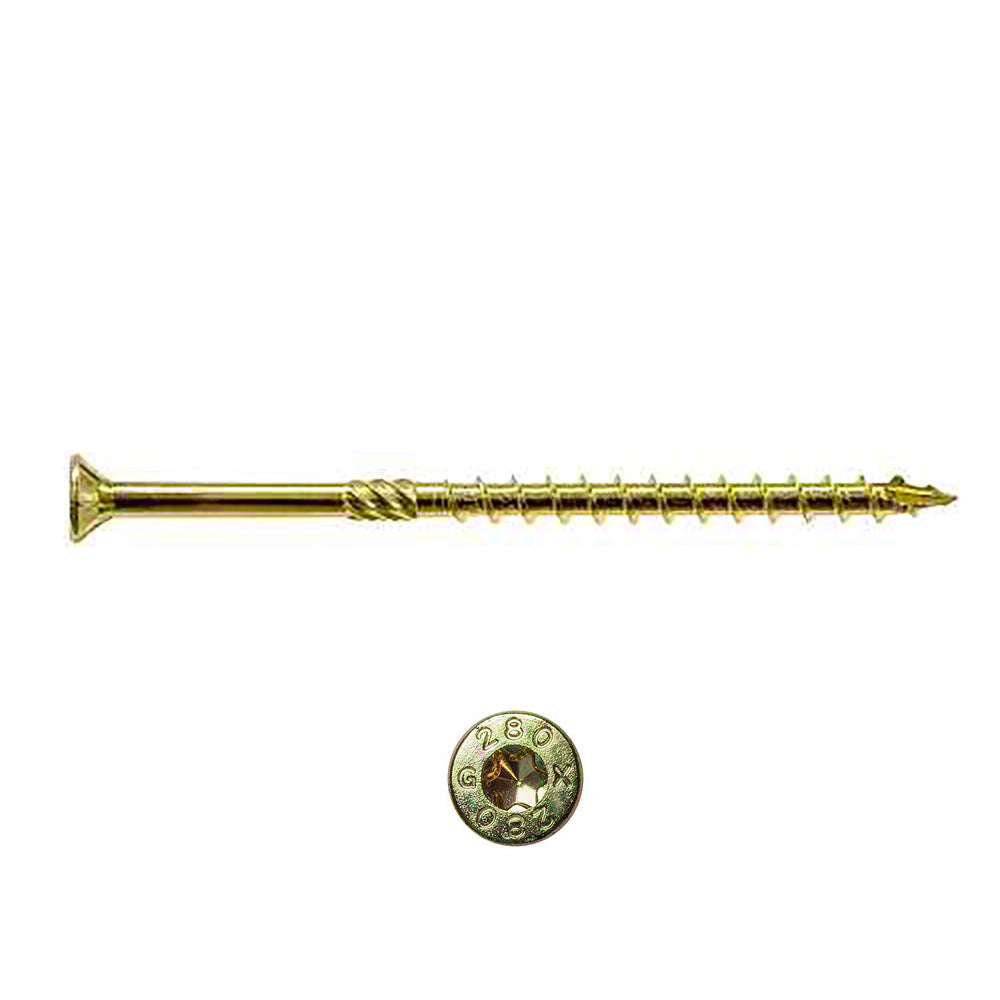 0.225 x 4 3/4 Strong-Drive® SDCP TIMBER-CP Screw Yellow Zinc Coating (T40 6-Lobe) - Box (250)