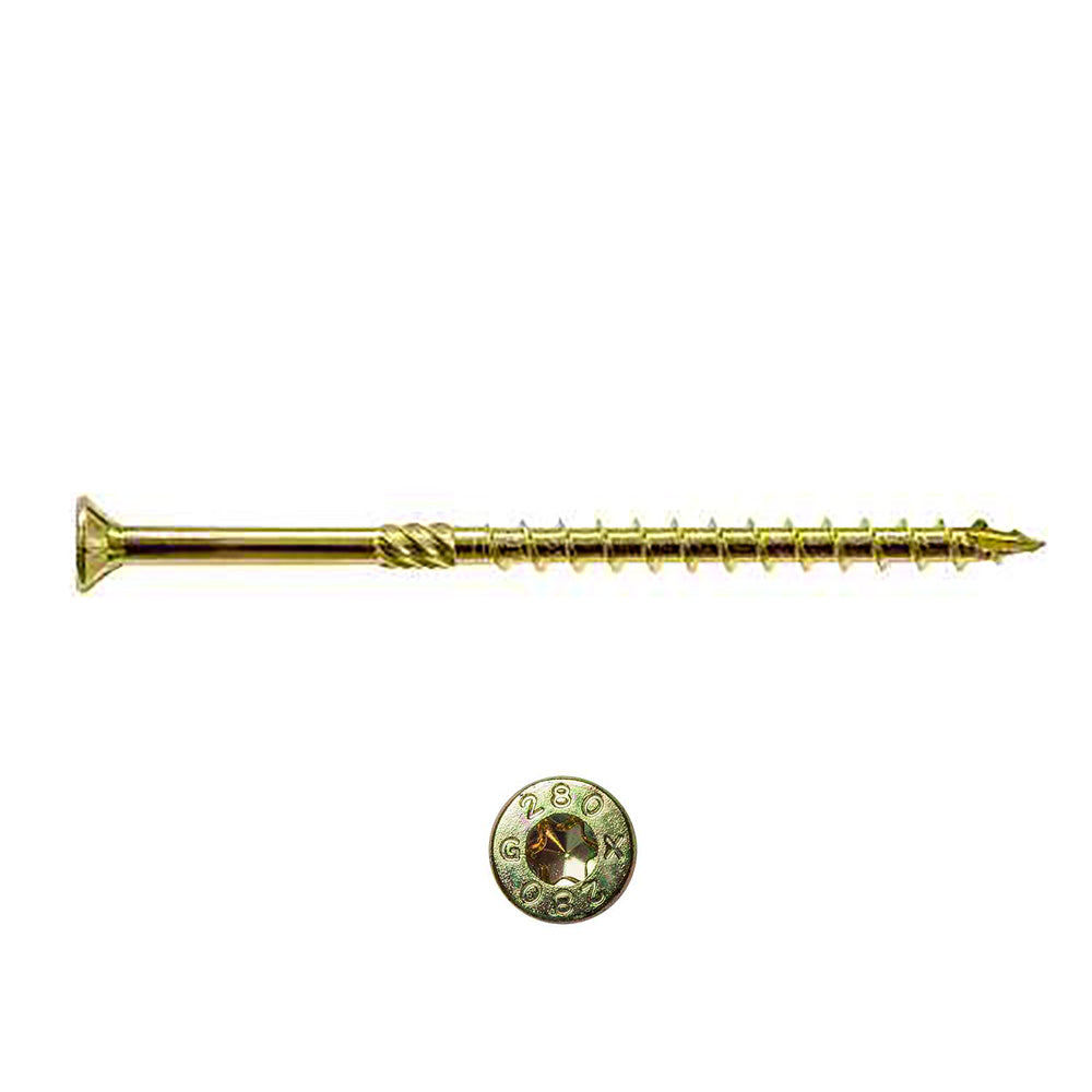 0.275 x 14 Strong-Drive® SDCP TIMBER-CP Screw Yellow Zinc Coating (T40 6-Lobe) - Box (25)