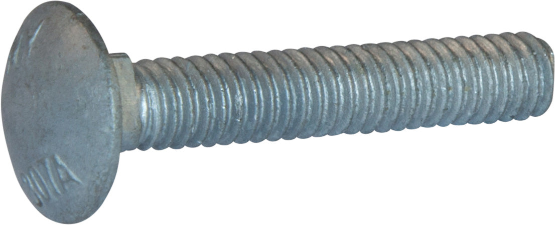 1/4-20 x 2 3/4 A307 Grade A Carriage Bolt Hot Dipped Galvanized