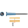 0.140 x 3 1/2  Washer Head Strong-Drive® SDPW Deflector Screw E-coat® Electrocoating Type-17 Point (T25 6-Lobe) Blue - Box (500)