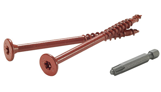 FastenMaster FlatLok 3 1/2" Structural Wood Screw 250 pc bucket - FMW