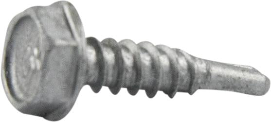 10-16 x 2 Hex Washer Head Self Drilling Screw TEK 3 Strong-Shield Coated