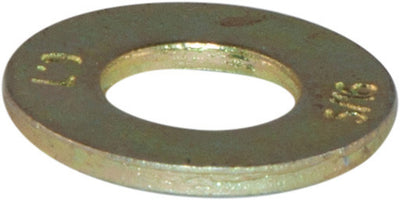 1/4 L9 SAE Tension Flatwasher Yellow Zinc Plated Domestic USA (100) - FMW Fasteners