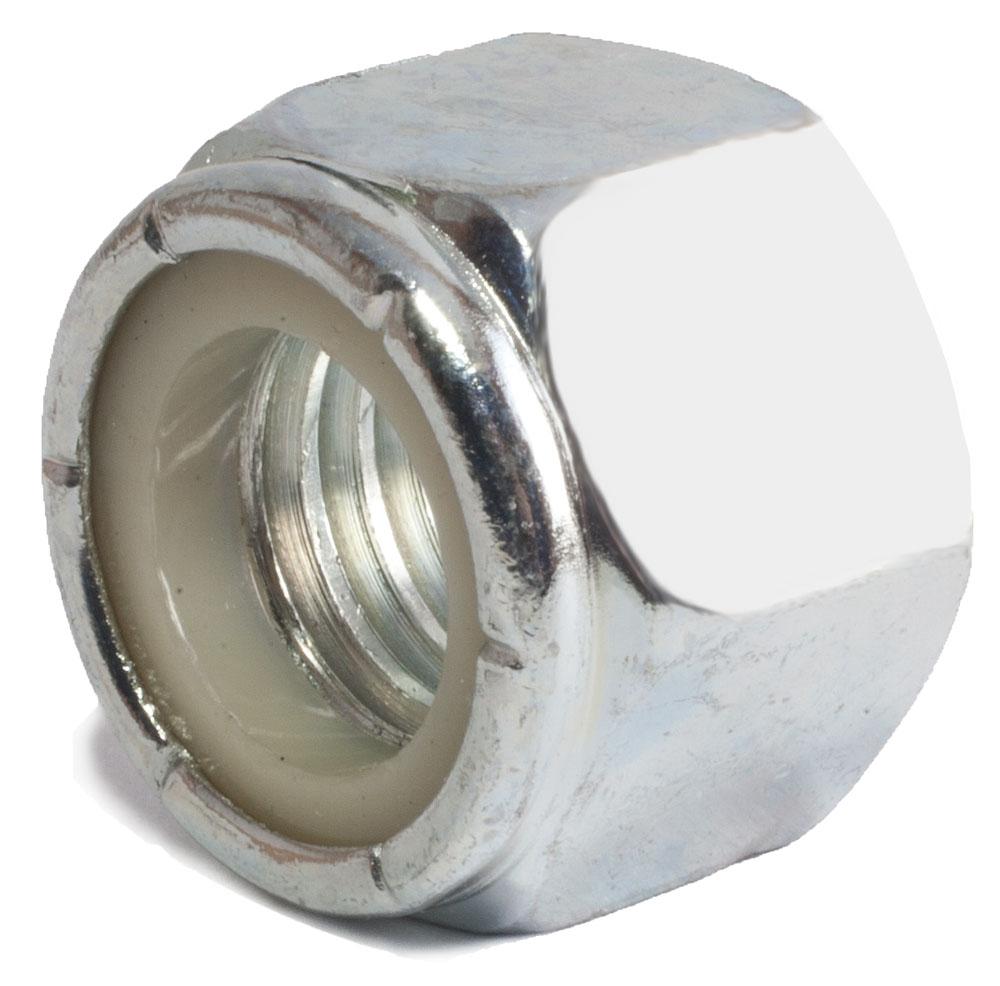 M36-4.0 DIN 985 Nylon Insert Locknuts Zinc Plated - Metric