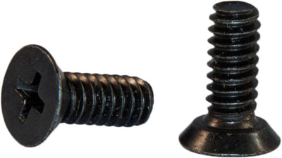 12-24 x 3/4 Phillips Flat 82 Undercut Machine Screw Black Zinc Plated (5,000) - FMW Fasteners