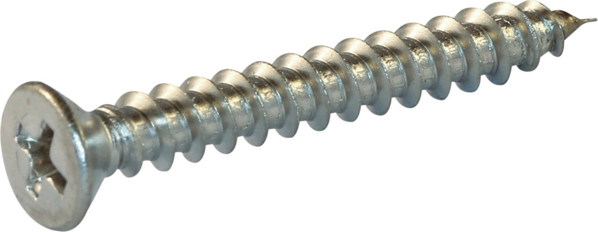 10 x 2 1/2 Phillips Flat Sheet Metal Screw 18-8 (A2) Stainless Steel - FMW Fasteners