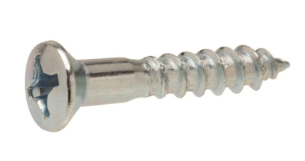 2 x 1/2 Phillips Oval Head Wood Screw Zinc Plated - FMW