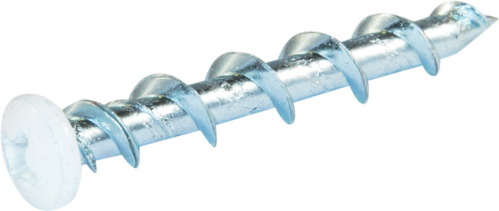 1/4 x 1 1/2 Phillips Pan Wall-Dog™ Light Duty Anchors White - Box (100) - FMW Fasteners