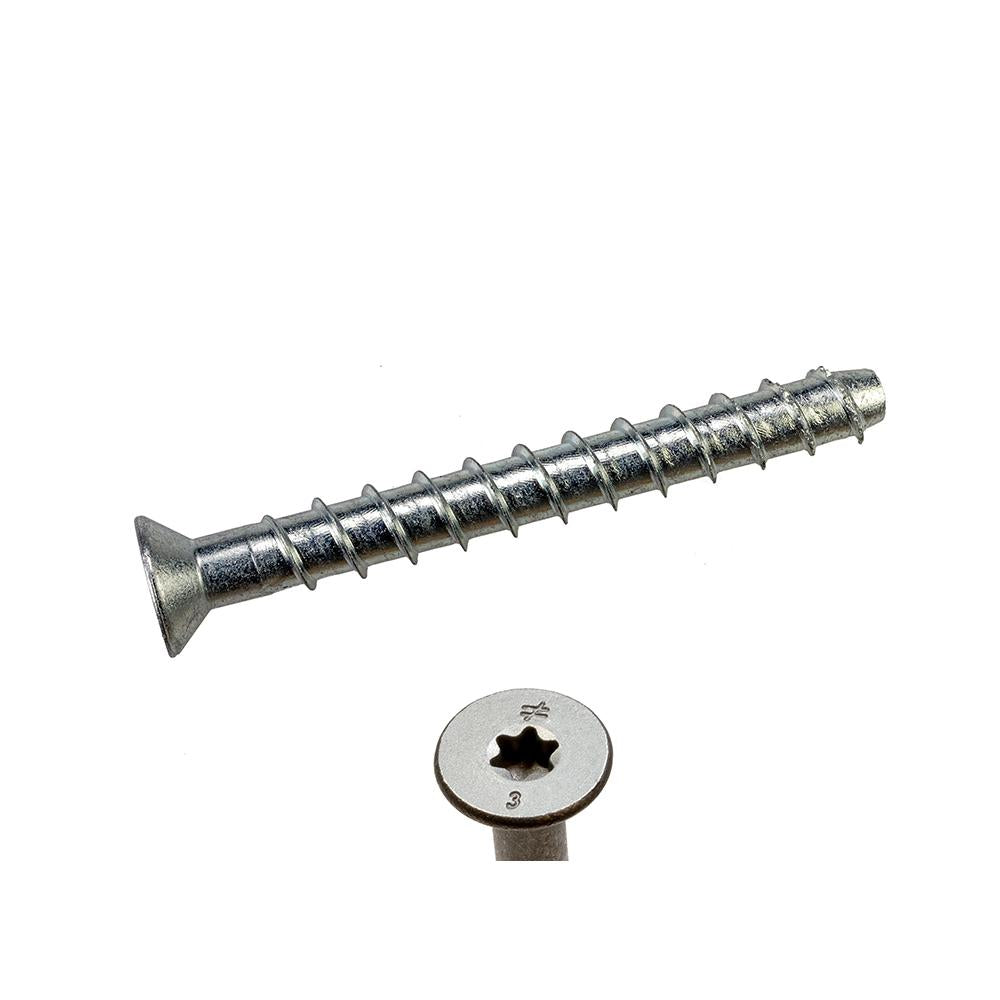 1/4 x 3 1/2 Simpson Titen HD® Countersunk Head Style Heavy-Duty Screw Anchor Zinc Plated Carbon Steel - Box (50)