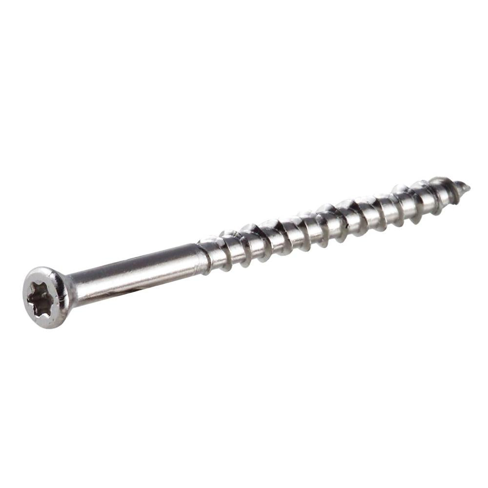 #7 x 2 1/4  Simpson Trim Head Deck-Drive™ DWP WOOD Screw 316 Stainless Steel (T15) - Box (1 lb. - 138)