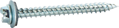 10 x 1 Slotted Hex Washer Self Piercing Screw Zinc Plated w/ Neo (5/16 drive) - FMW Fasteners
