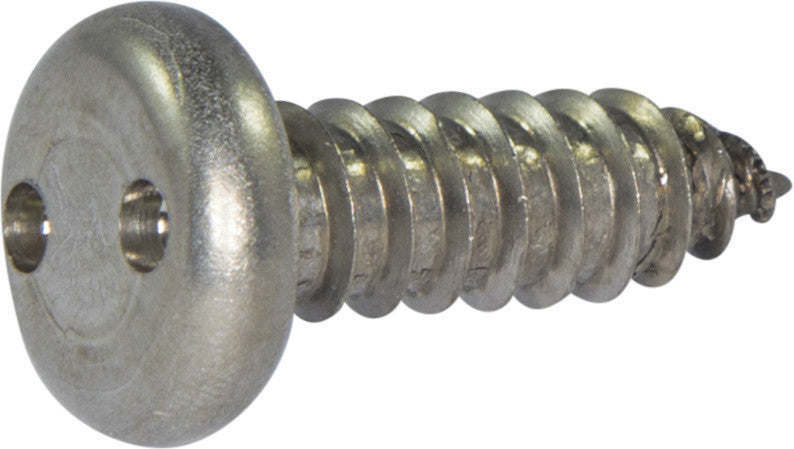 6 x 2 Tamper Resistant Drilled Spanner Pan Head Sheet Metal Screw 18-8 Stainless Steel - FMW Fasteners