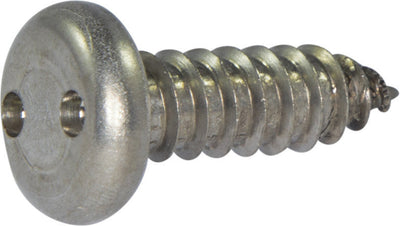 6 x 3/4 Tamper Resistant Drilled Spanner Pan Head Sheet Metal Screw 18-8 Stainless Steel - FMW Fasteners